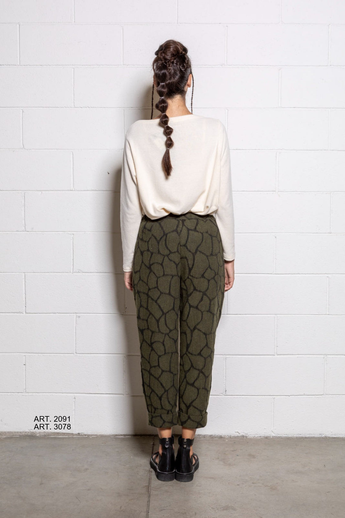 Patterned Trousers/ Grey