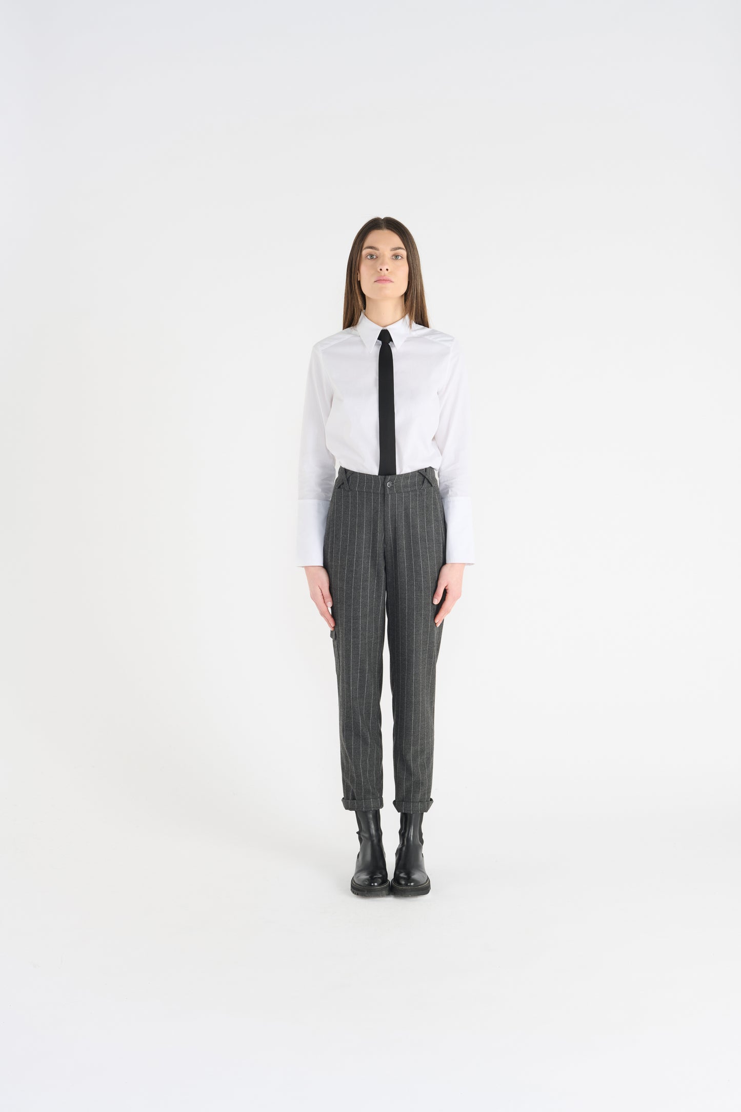 Vittorio Anthracite Trousers