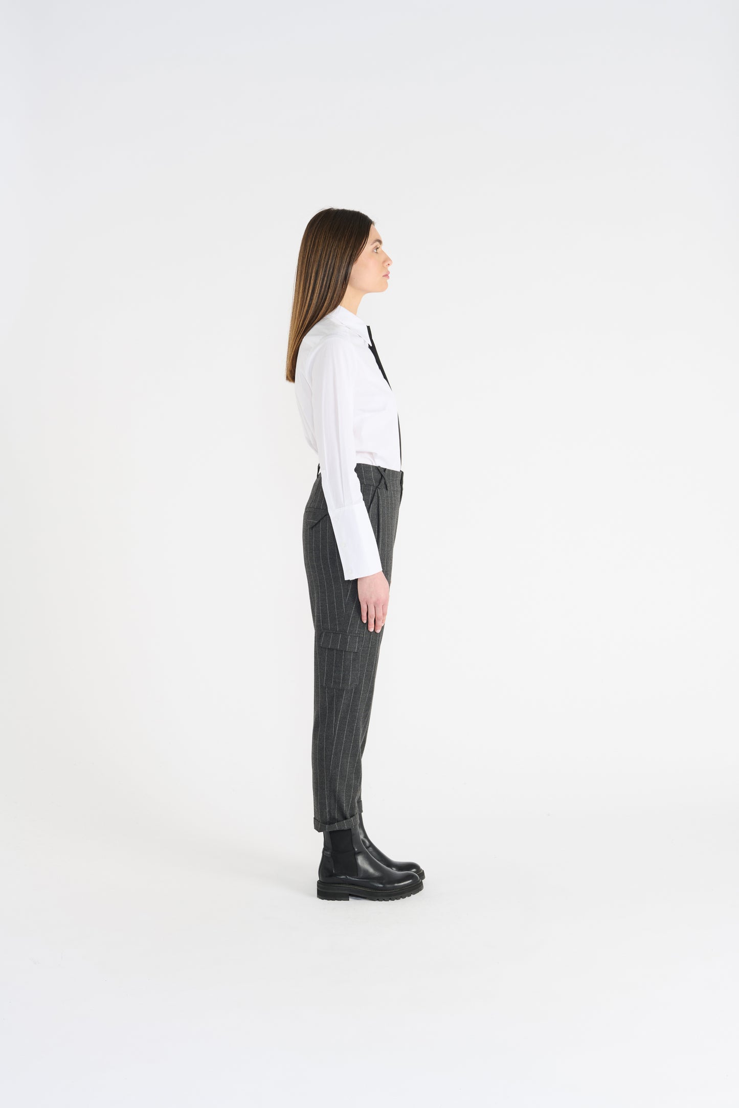 Vittorio Anthracite Trousers