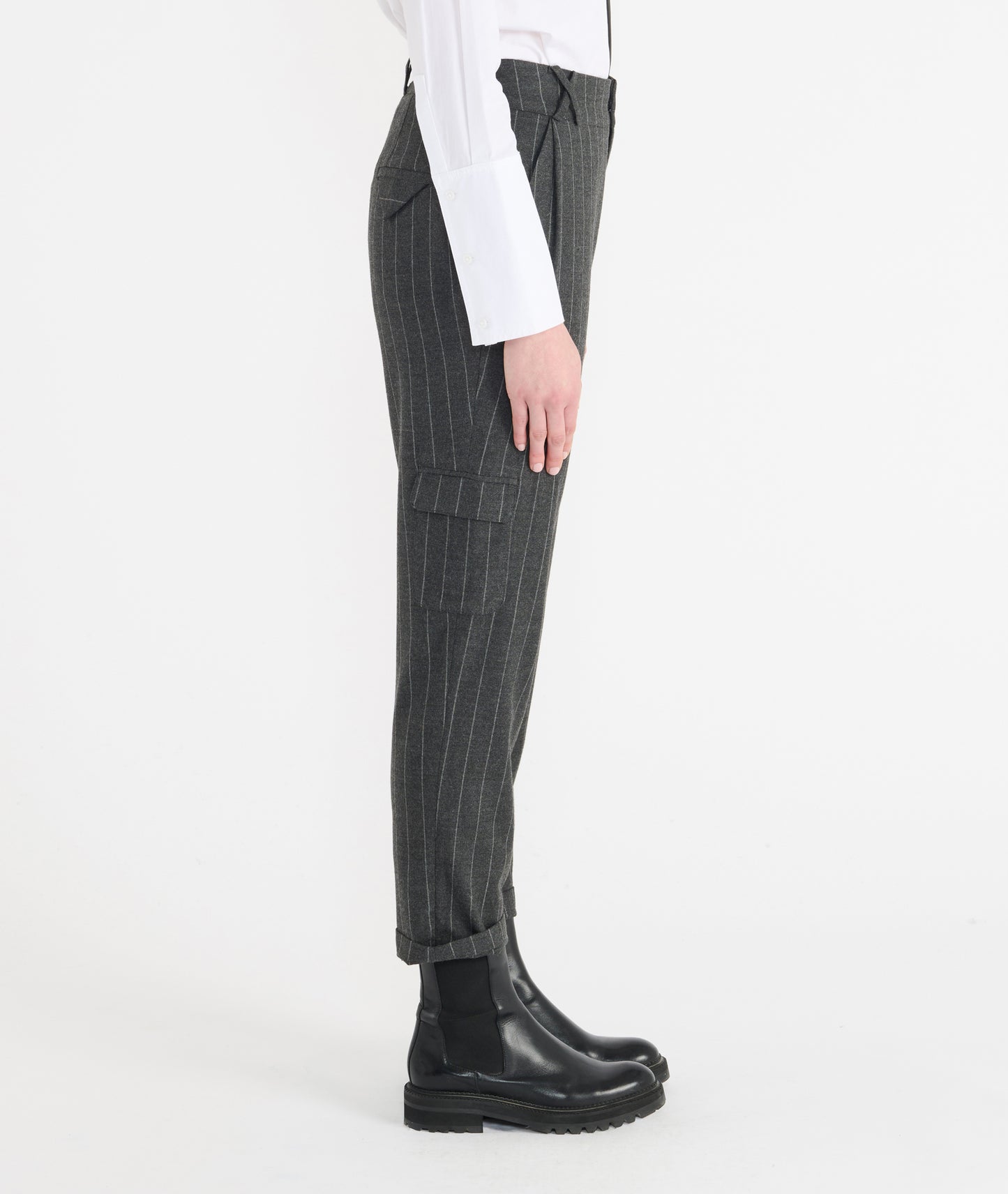 Vittorio Anthracite Trousers